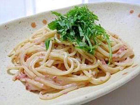 クリーミーな梅マヨパスタ